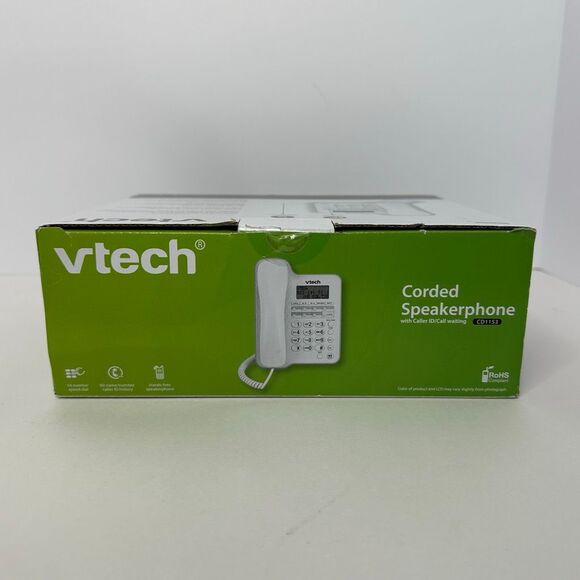 Vtech Corded Speaker Telephone with Caller ID & Hands-Free White CD1153 - Picture 16 of 16